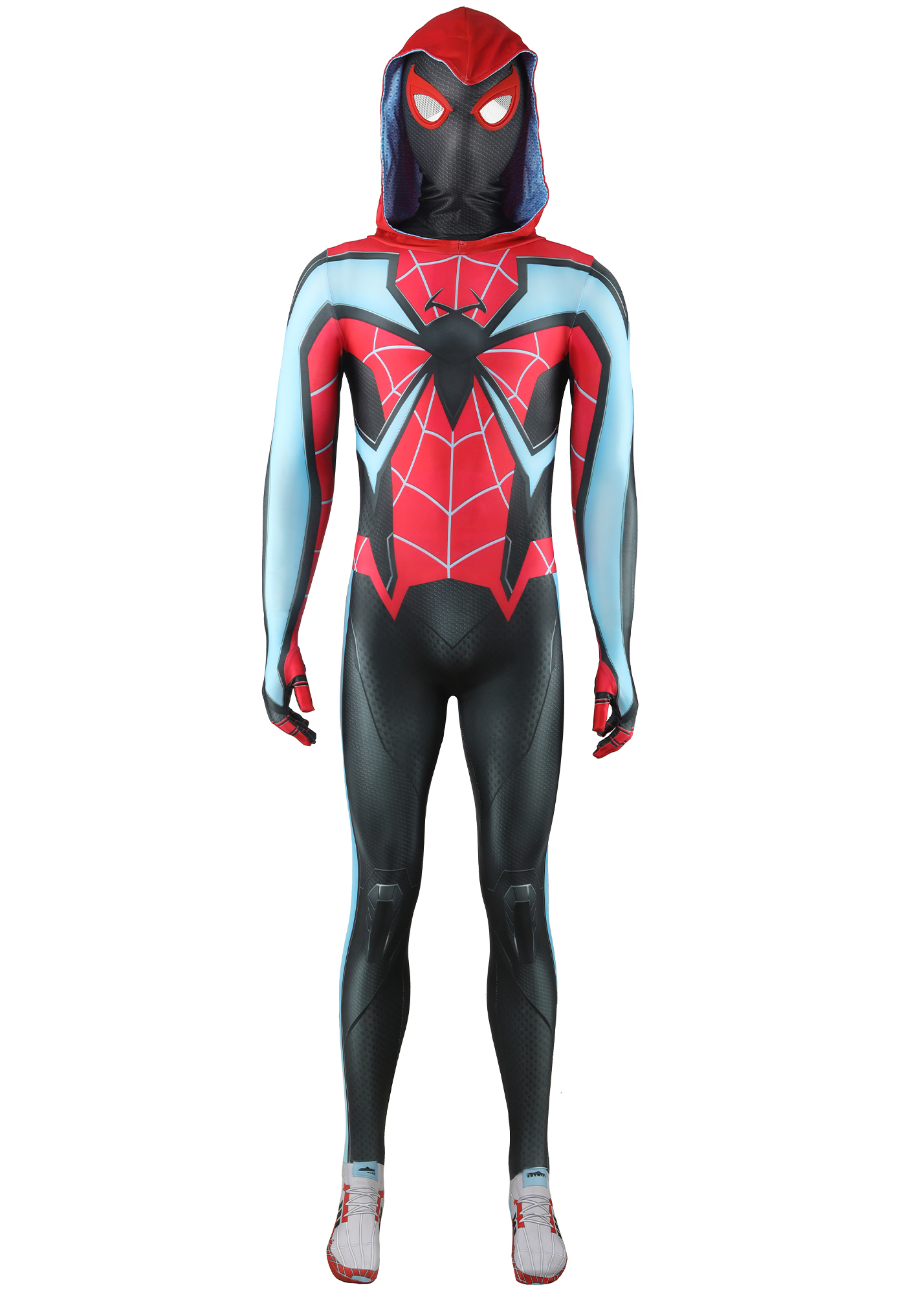 Miles Morales Costume Bodysuit Marvel's Spider-Man 2 Cosplay for Adult Kids Red Ver