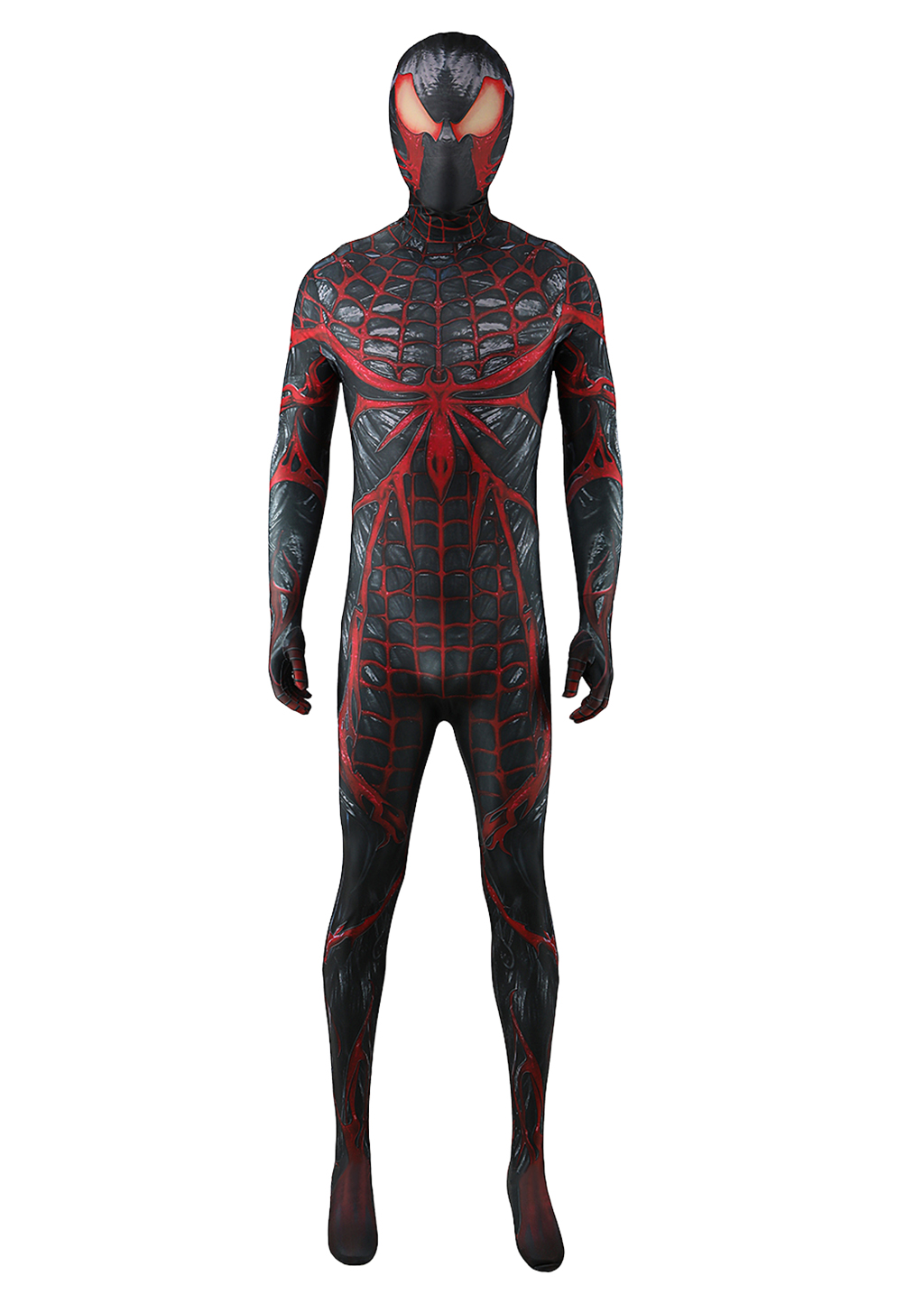 Venom Costume Marvel's Spider-man 2 Bodysuit Cosplay for Adult Kids Black Ver