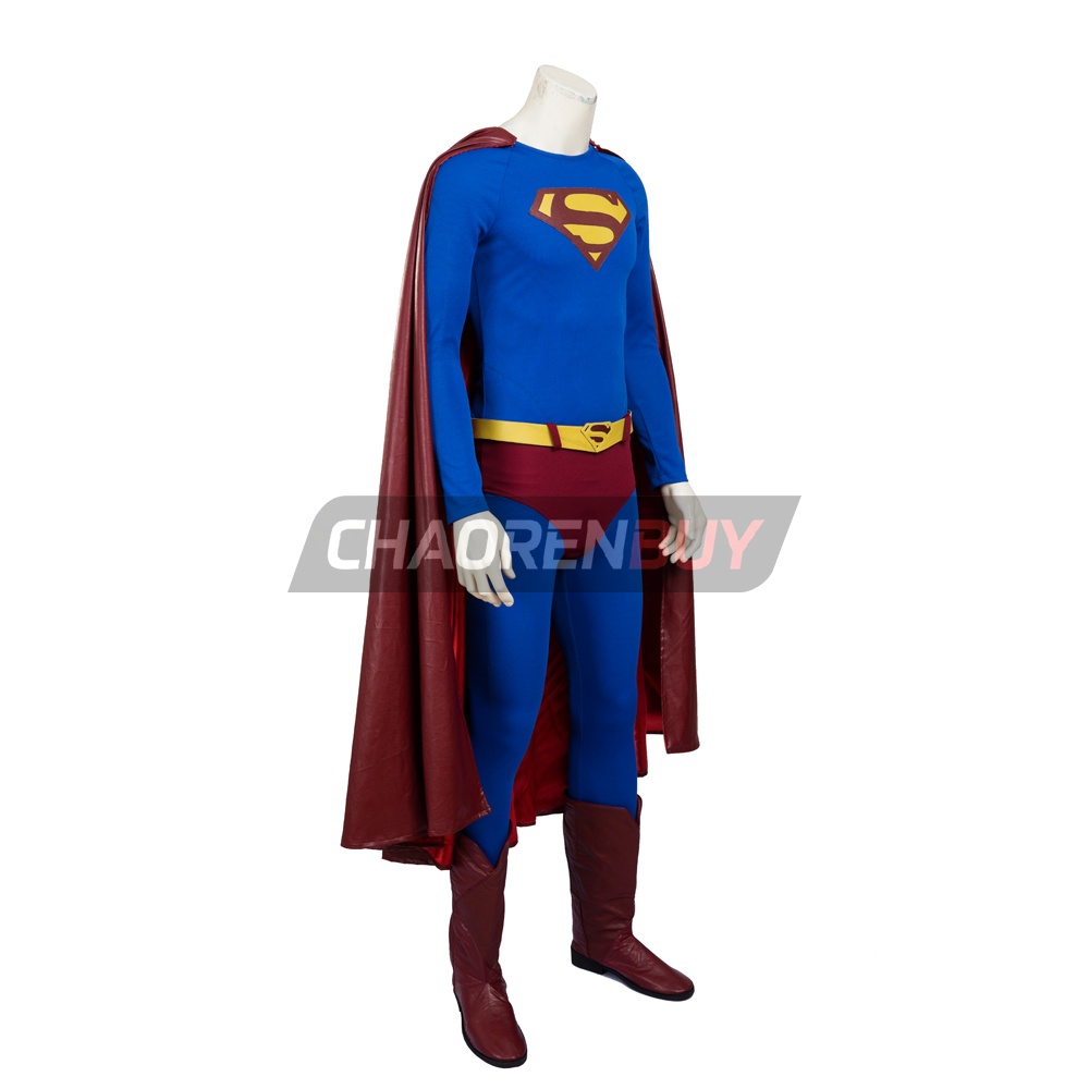 Superhero Man Costume Returns Cosplay Suit with Cloak