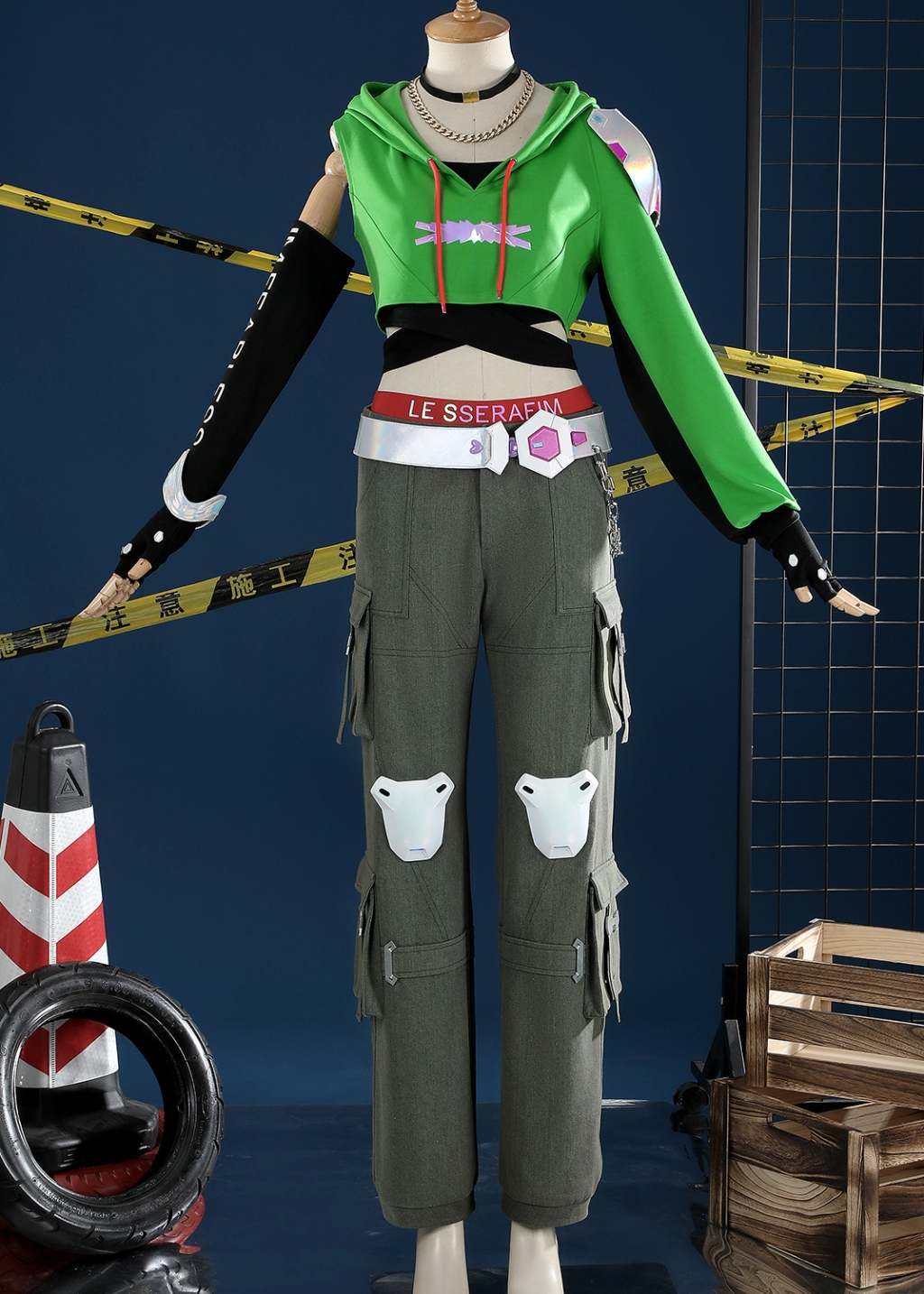 LE SSERAFIM FEARLESS Illari Costume OW2 Suit Cosplay