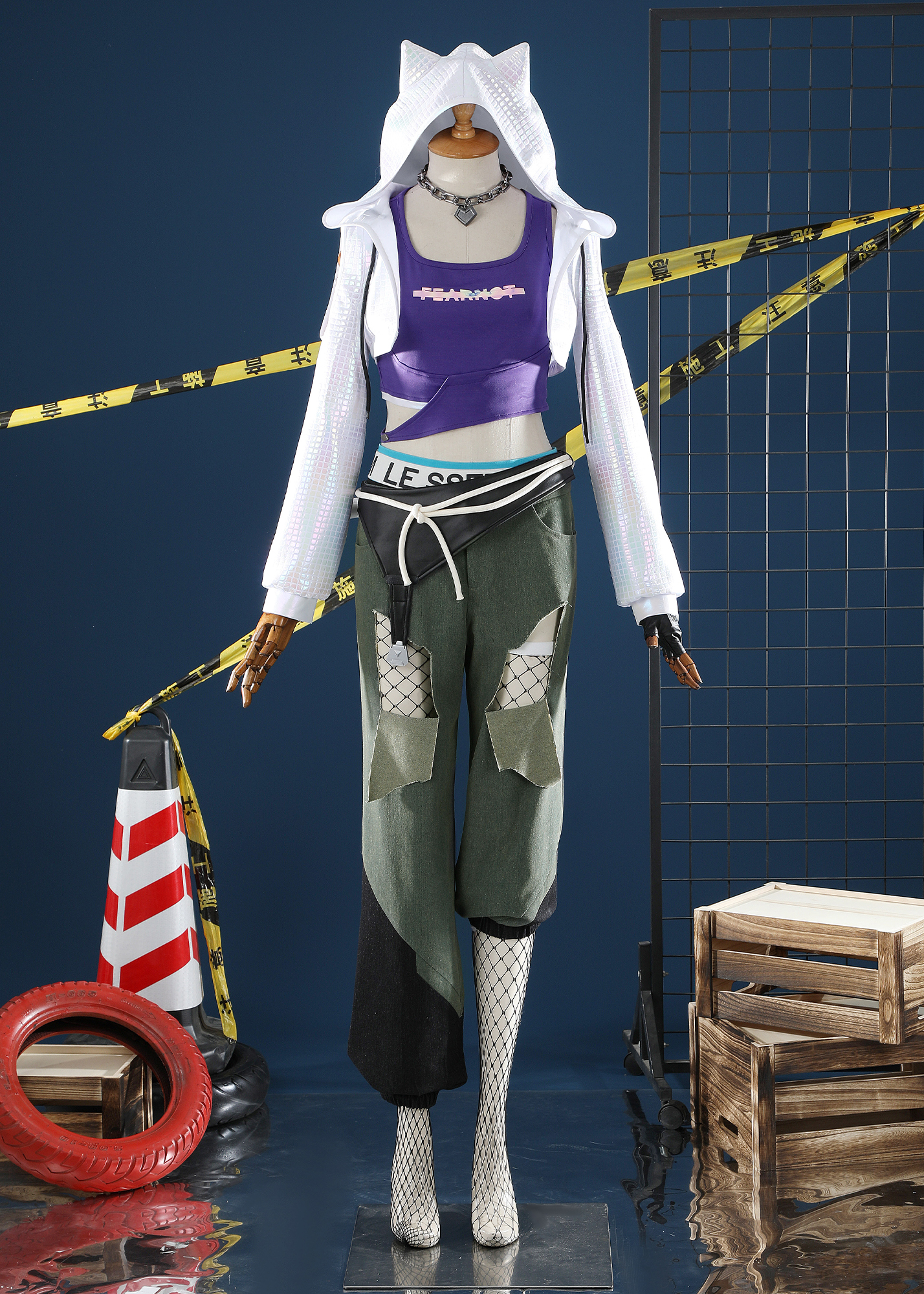 X LE SSERAFIM FEARLESS Ashe Costume OW2 Suit Cosplay