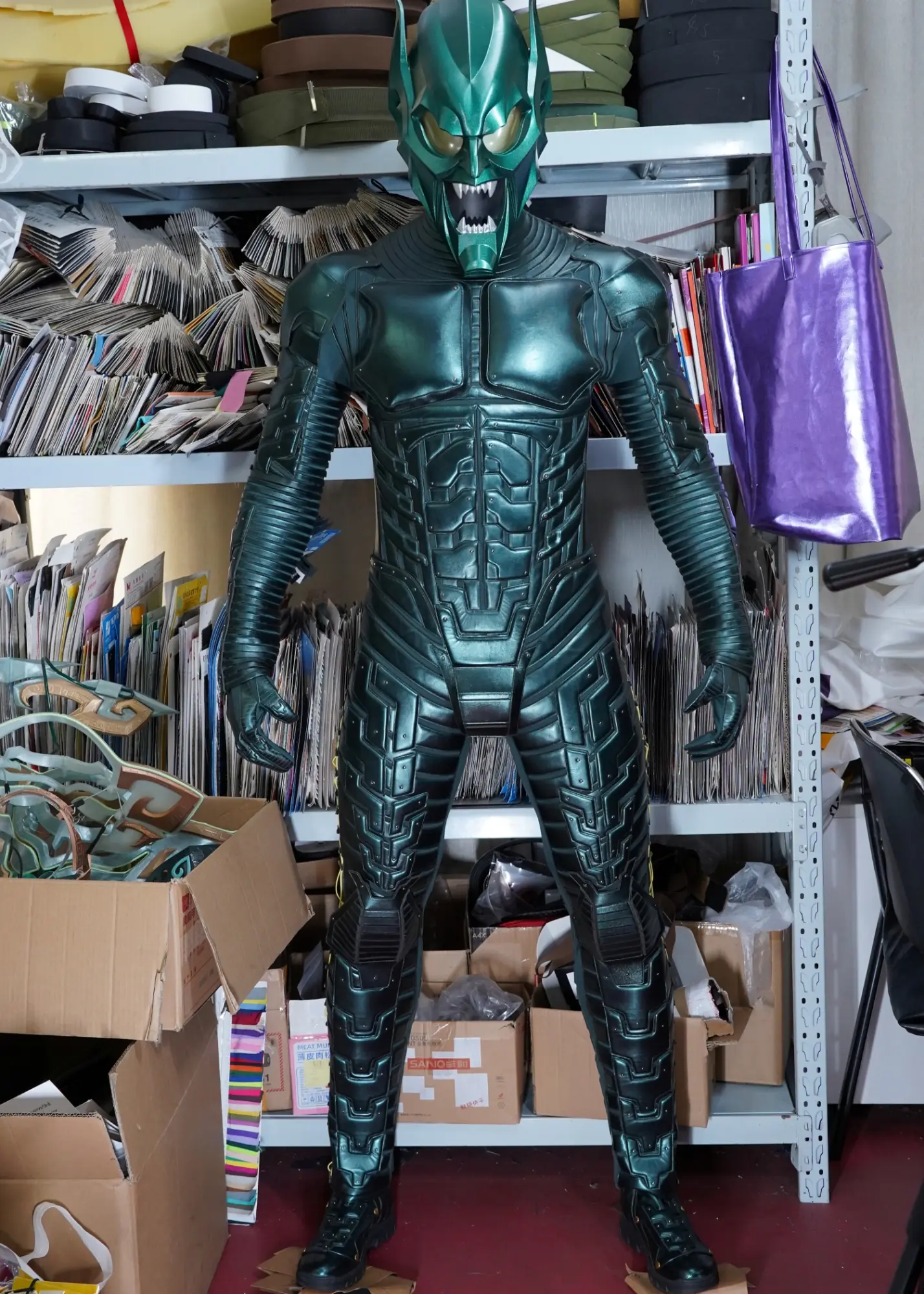 Green Goblin Costume Spider Man 3 Suit Cosplay Upgrade Ver
