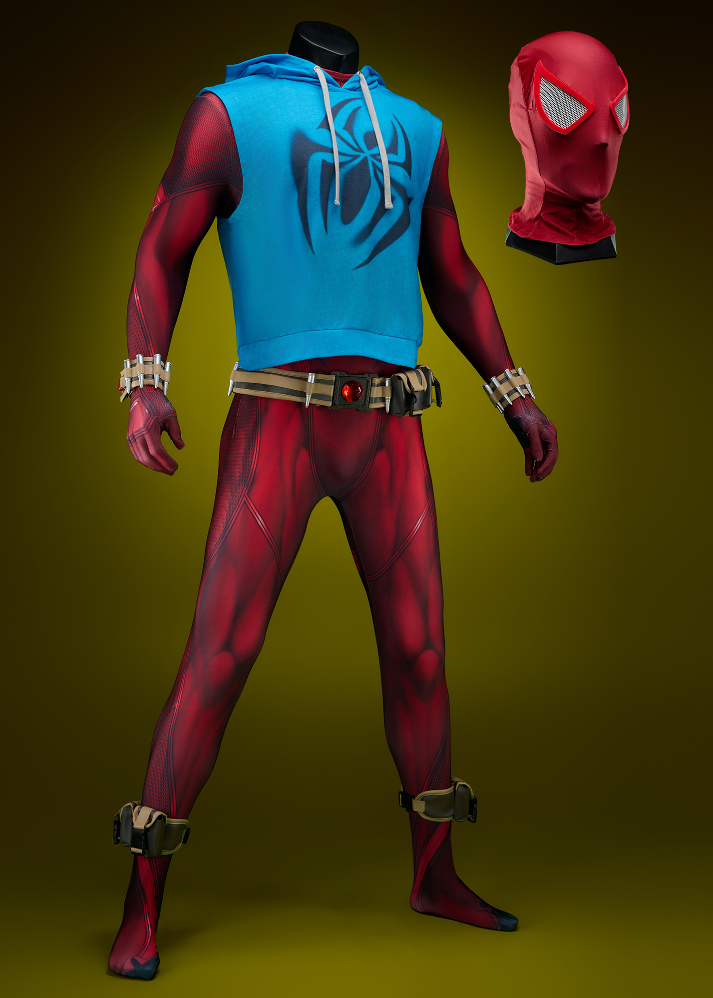 Scarlet Spider Ben Reilly Costume Bodysuit Spider-Man: Across The Spider-Verse Cosplay