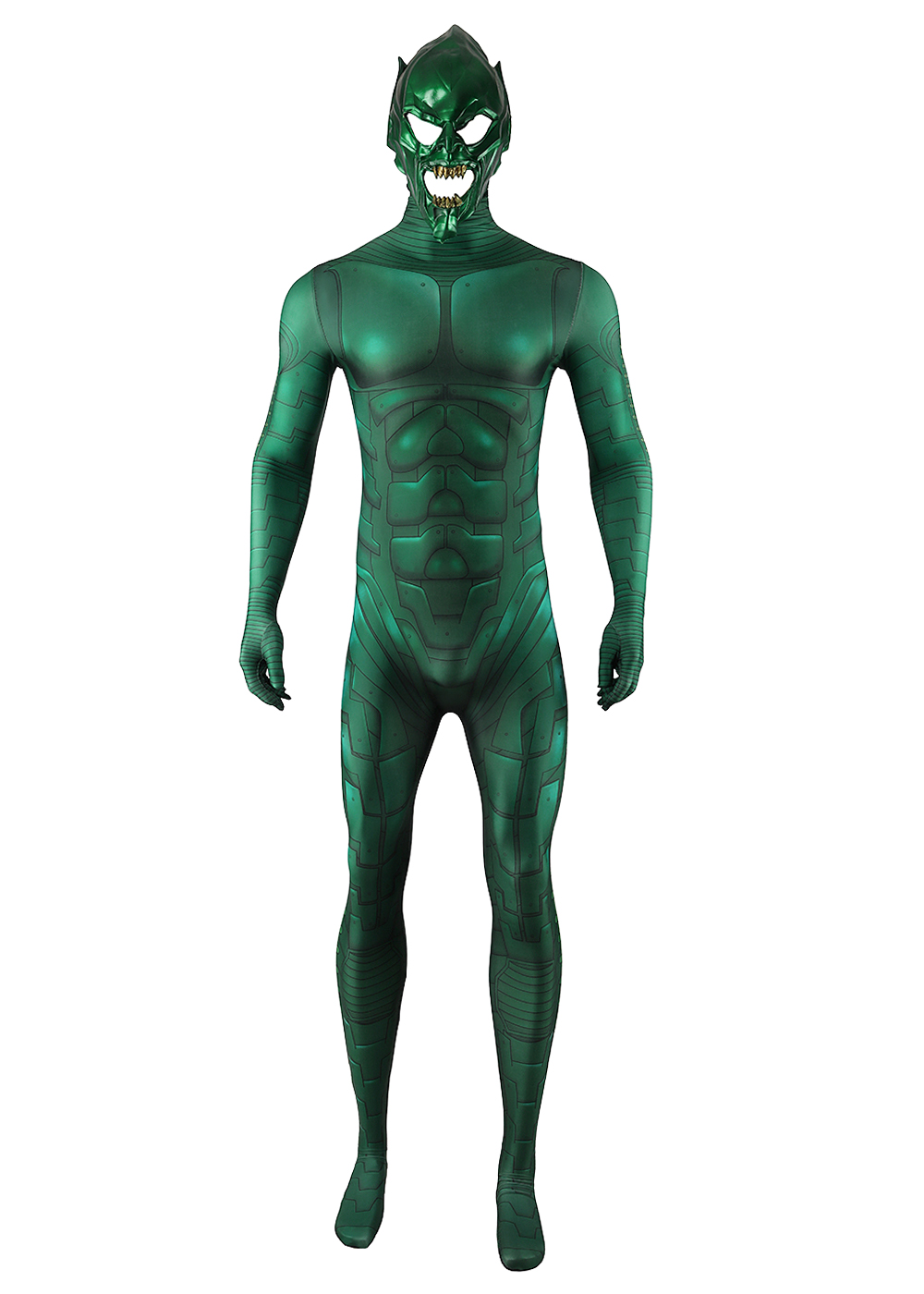 Green Goblin Costume Spider-Man: No Way Home Bodysuit Cosplay for Adult Kids