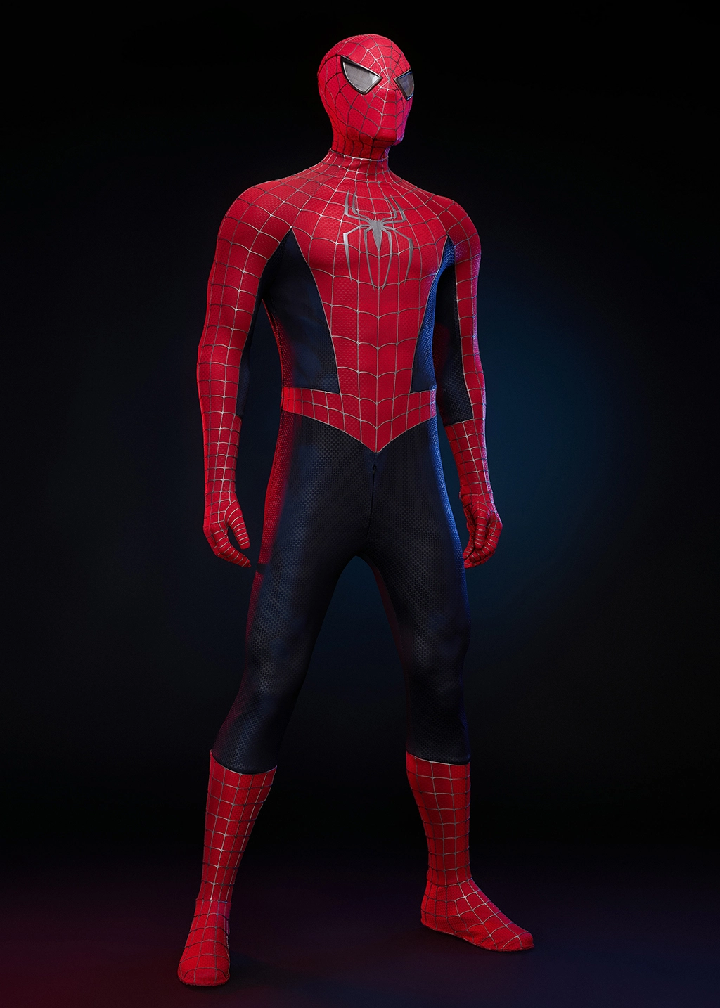 Spider Style Superhero Man Costume Sam Raimi Trilogy Suit Cosplay