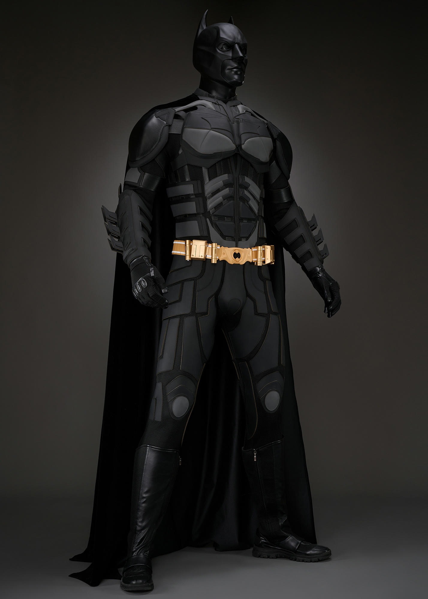 Superhero Bat Style Man Costume Bruce Wayne Suit Cosplay Top Level