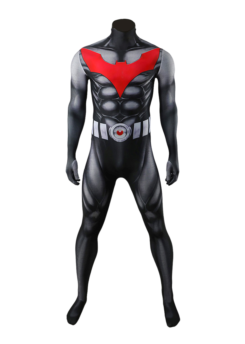 Bat Style Man Costume Superhero Bodysuit Cosplay for Adult Kids with Mask