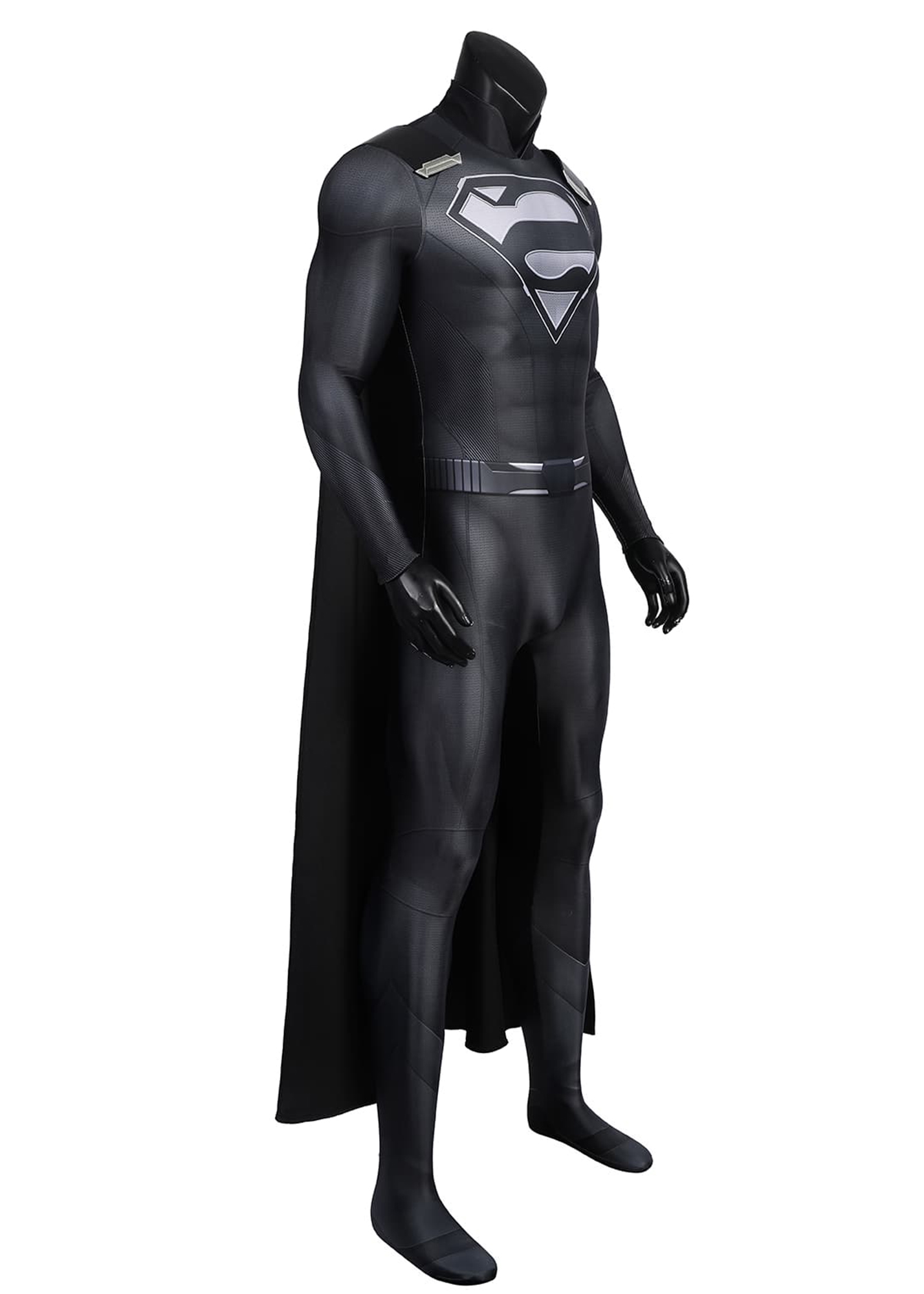 Superhero Man Costume Clark Kent Suit Cosplay Black Ver