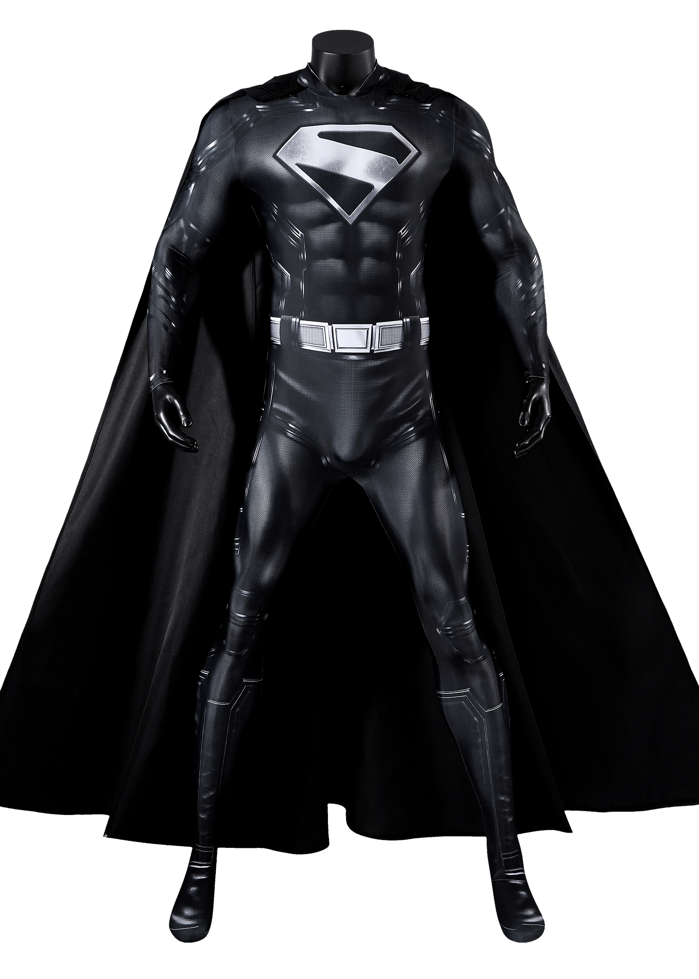 Superhero Man Costume Bodysuit Cosplay Black Version