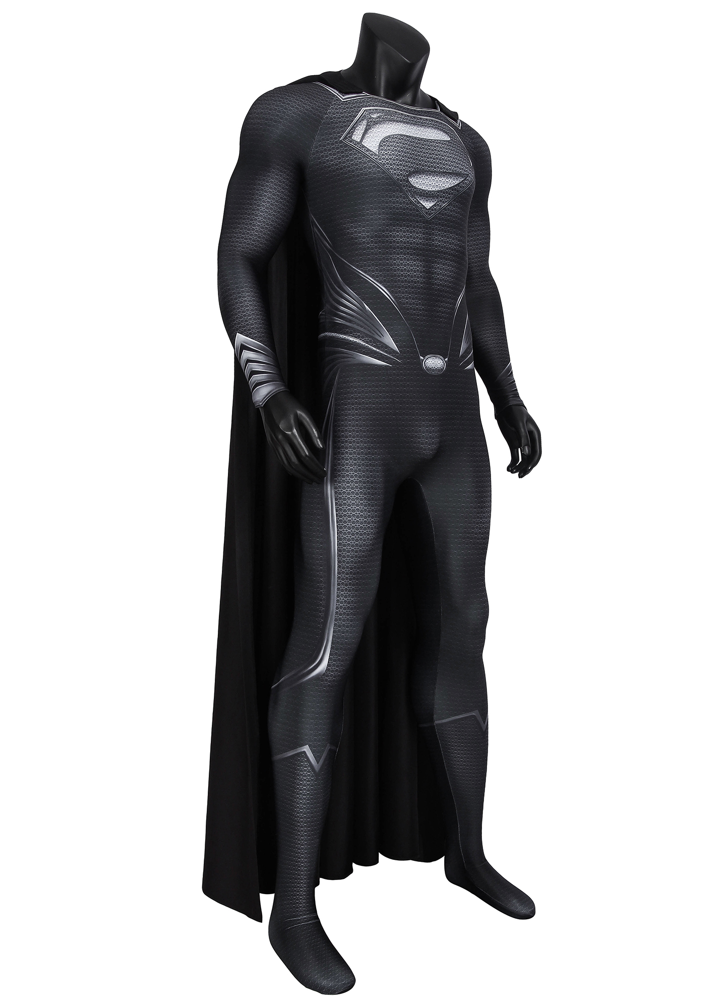 Superhero Man Costume Bodysuit Cosplay Suit Black Ver