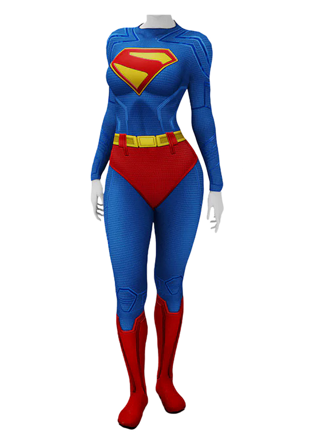 Superhero Man Costume Bodysuit Cosplay Female Ver for Adult Kids
