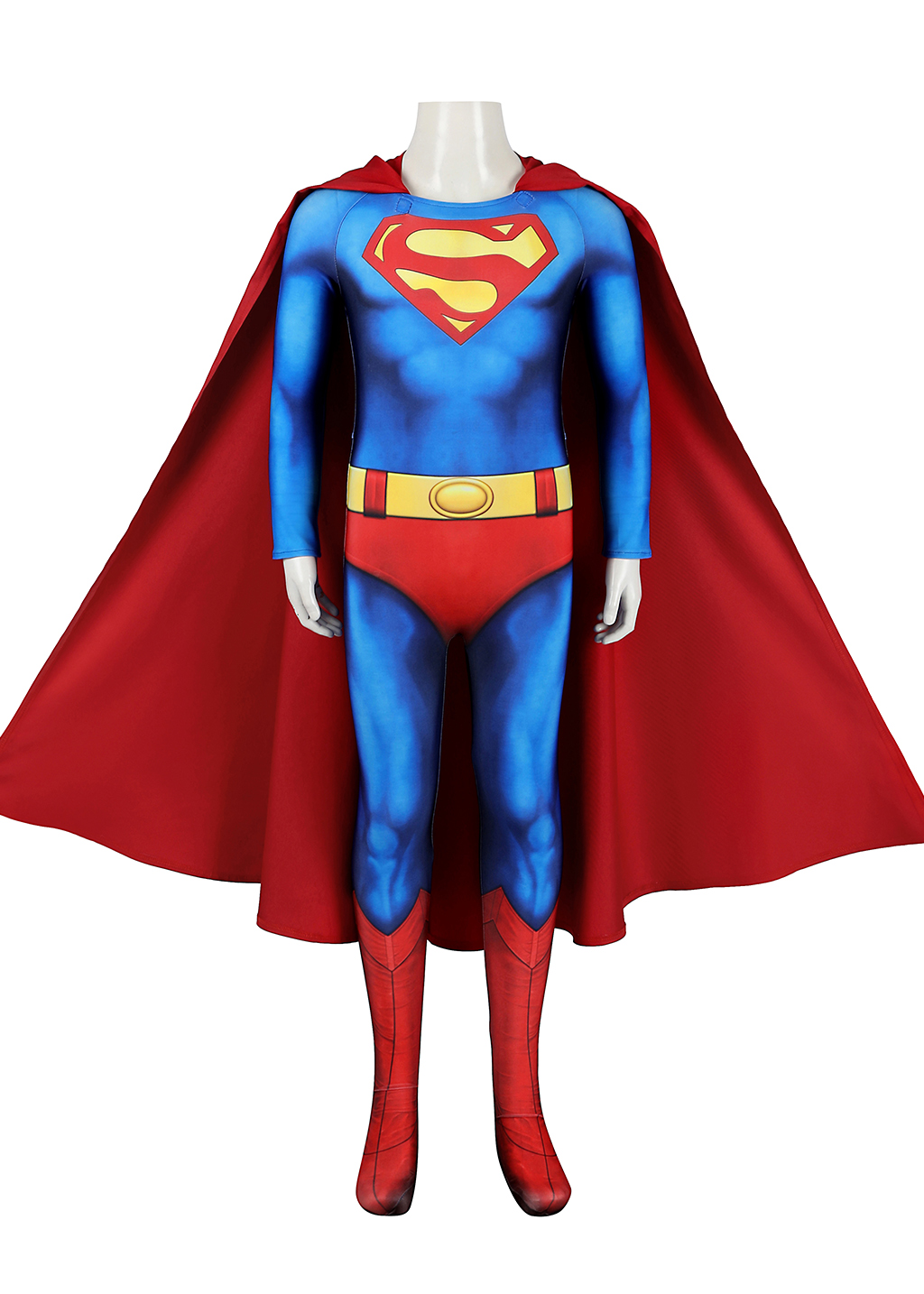 Superhero Man Costume Bodysuit Cosplay for Kids 1978 Film Ver