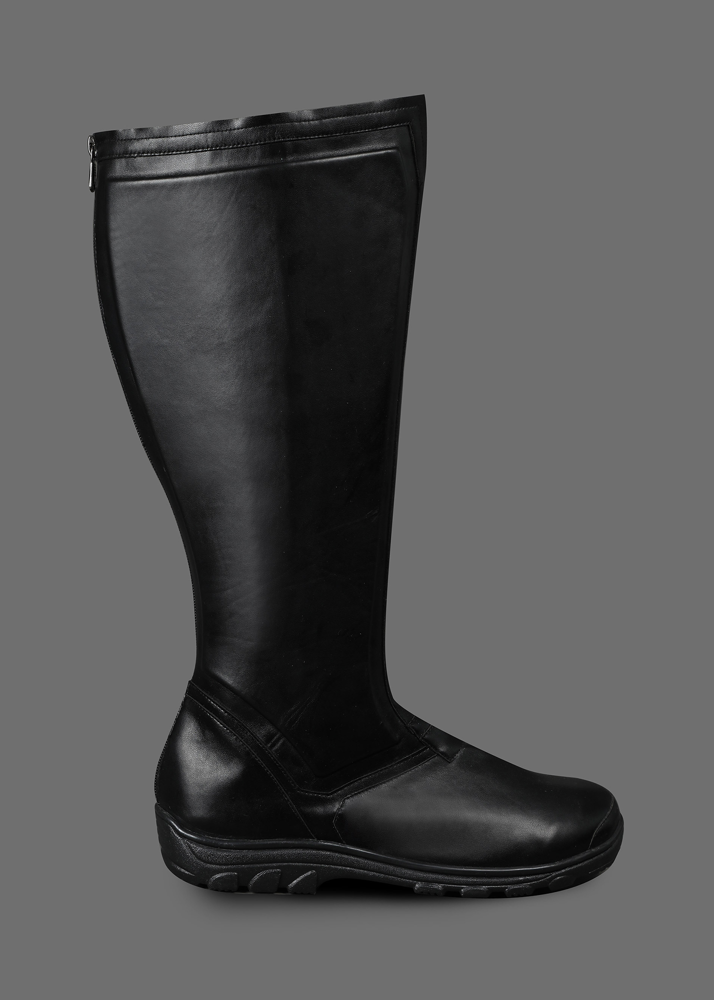 Superhero Man Shoes Boots Cosplay Black Version