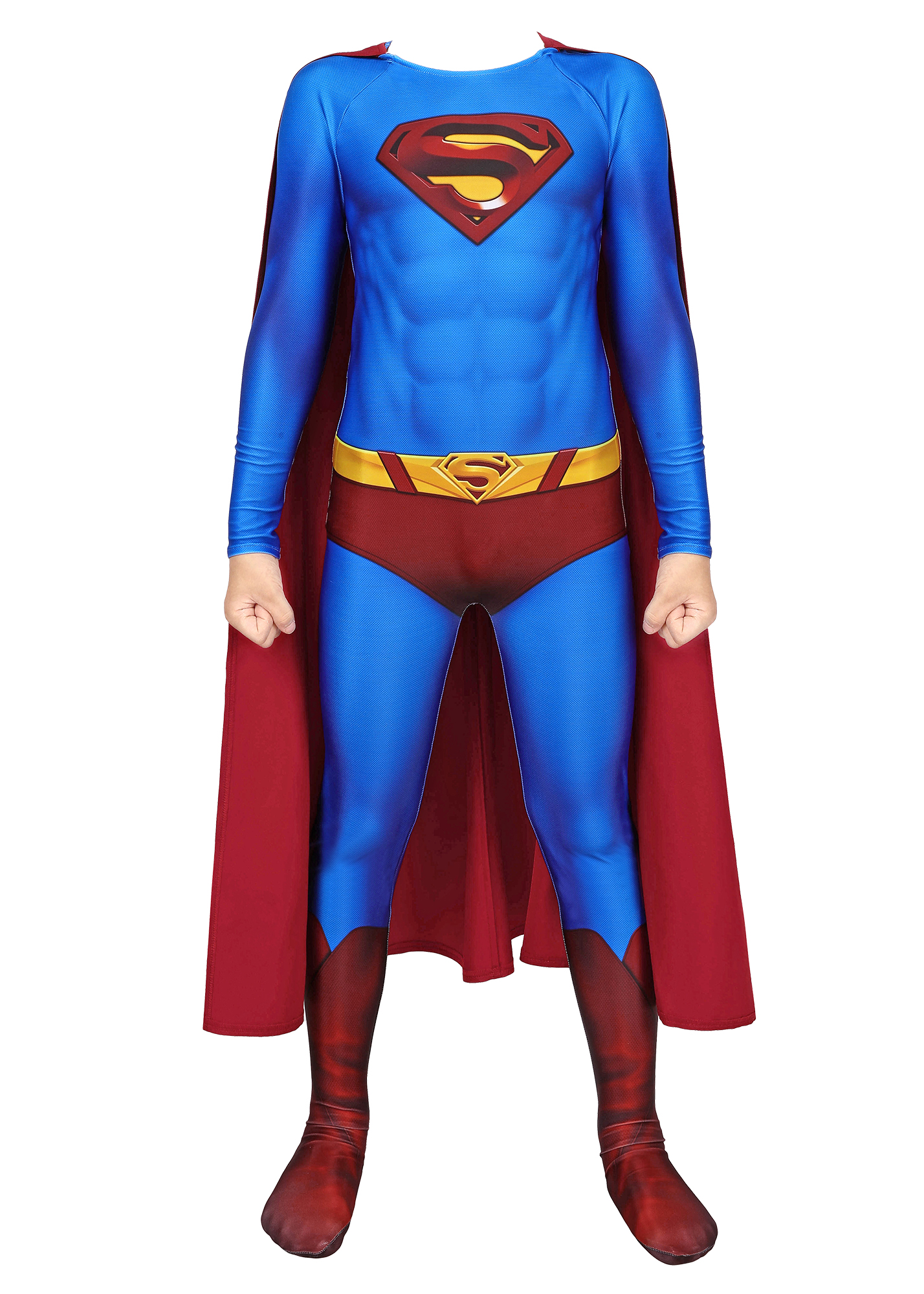 Superhero Man Returns Costume Bodysuit Cosplay Kids Size
