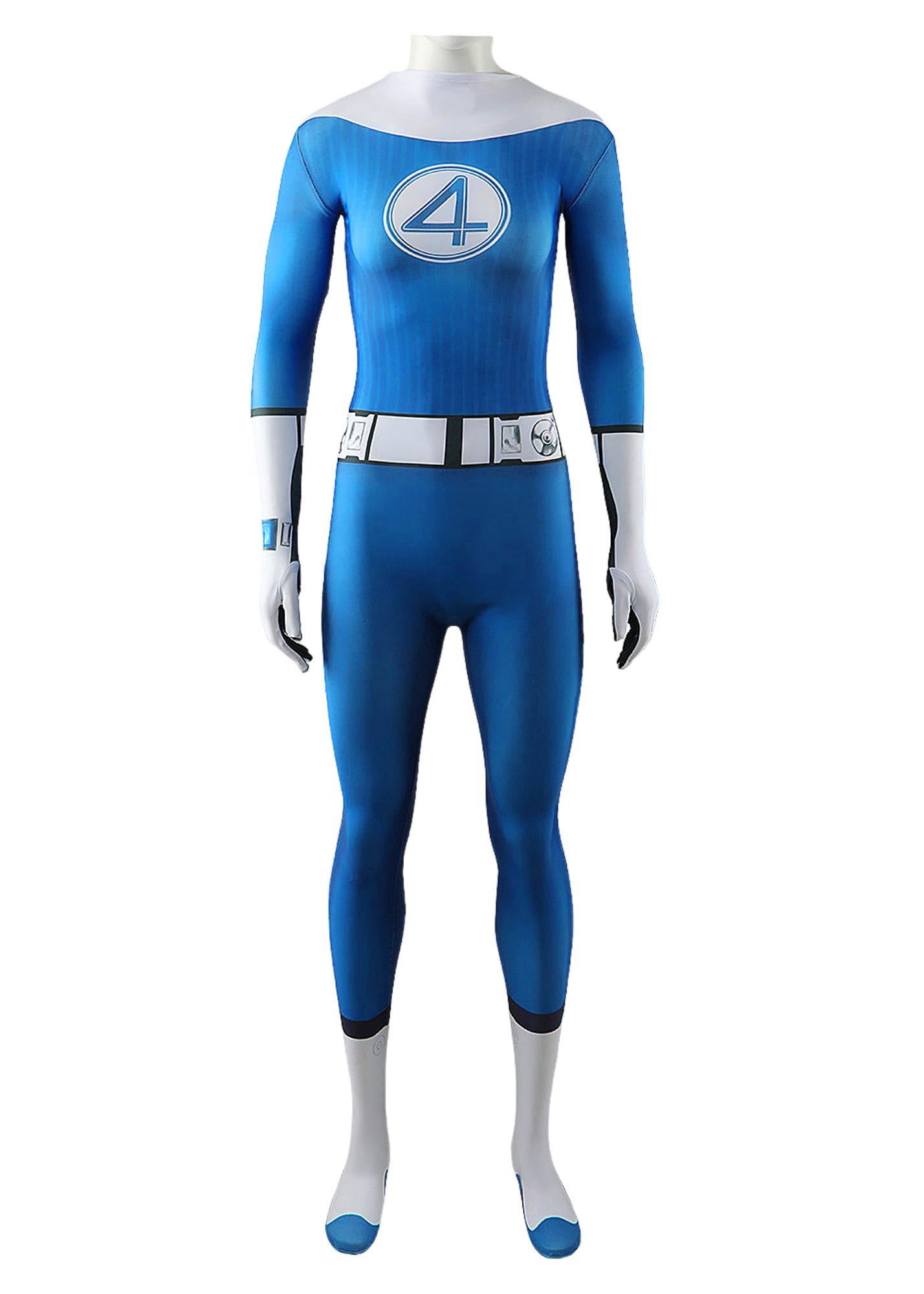 Invisible Woman Costume The Fantastic Four First Steps Bodysuit Cosplay for Adult Kids