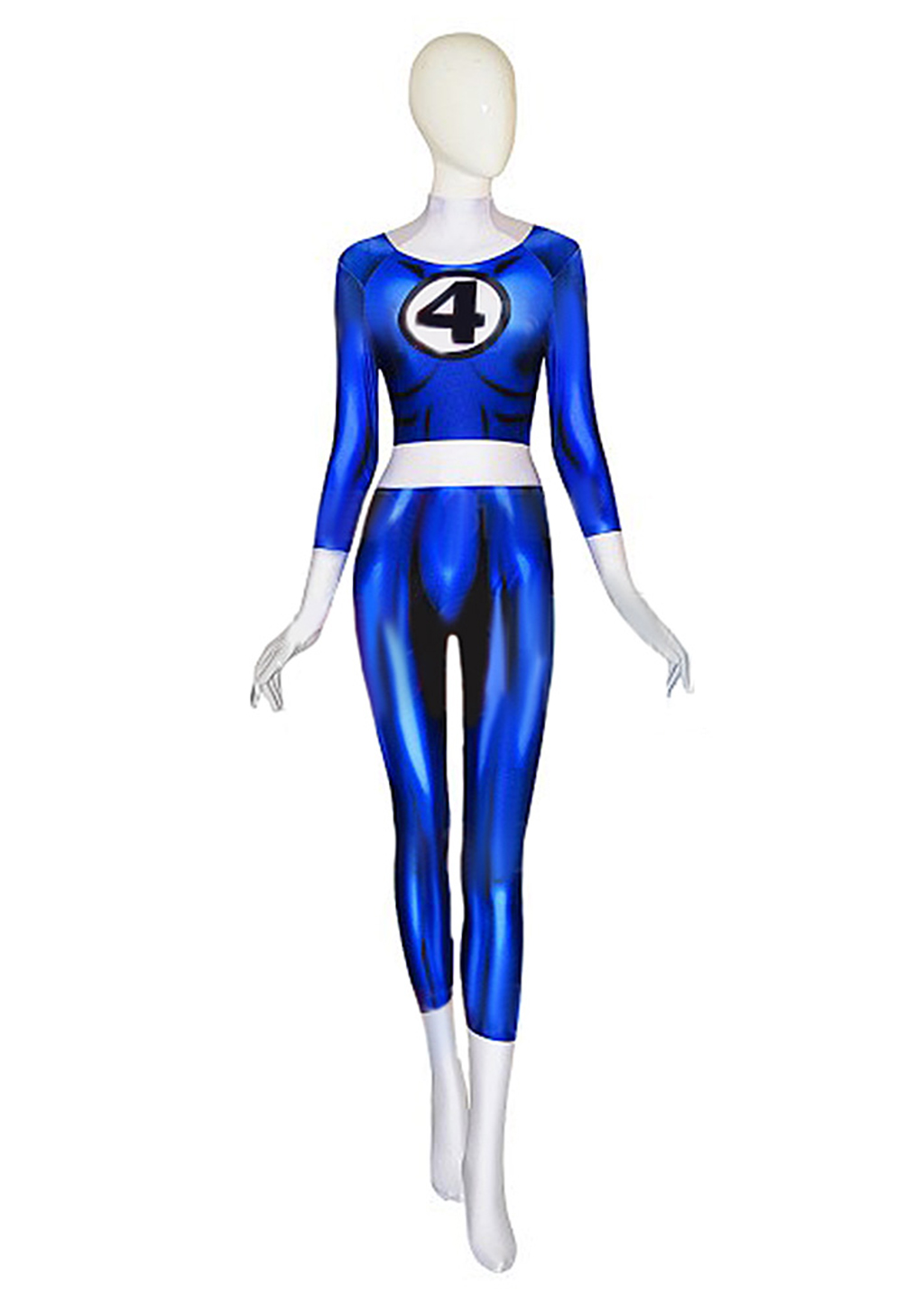 Invisible Woman Costume The Fantastic Four Bodysuit Cosplay Ver.1 for Adult Kids