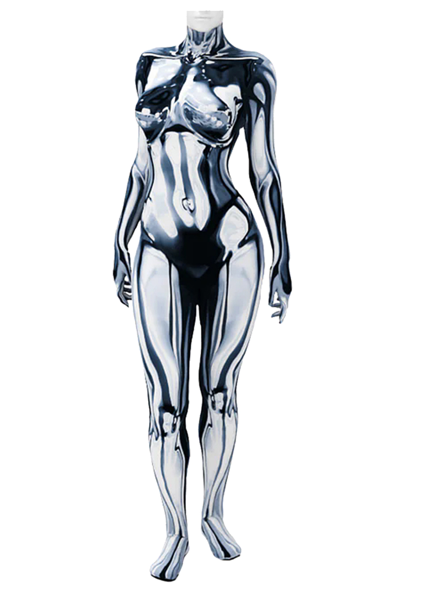 Silver Surfer Costume The Fantastic Four Shalla-Bal Bodysuit Cosplay for Adult Kids