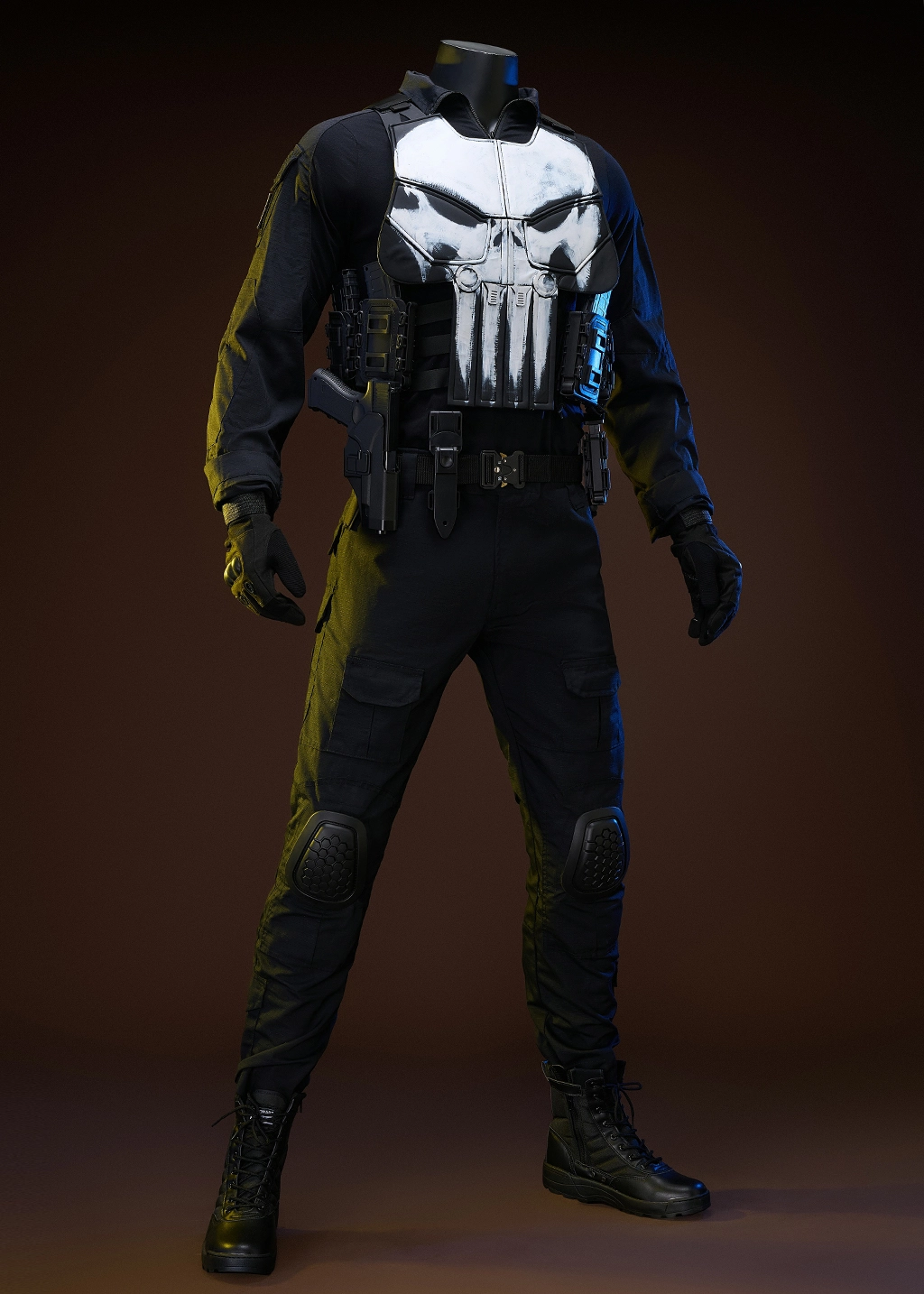 The Punisher Costume One Last Kill Suit Cosplay