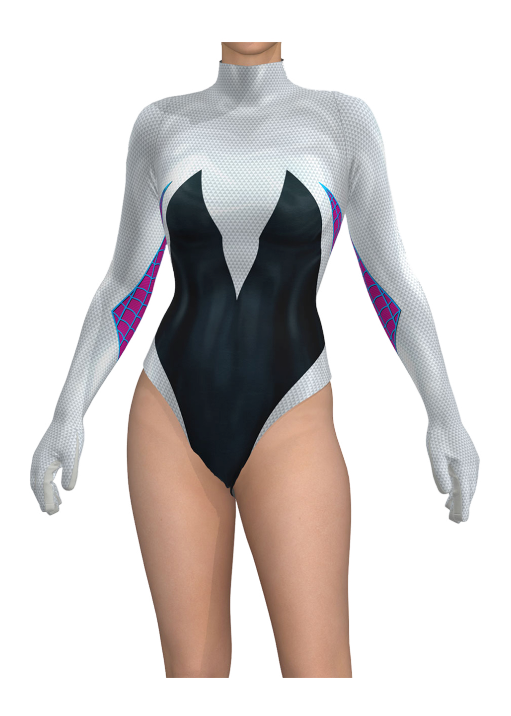 Gwen Stacy Costume Bodysuit Venom Spider Man Swimsuit Cosplay for Adult Kids