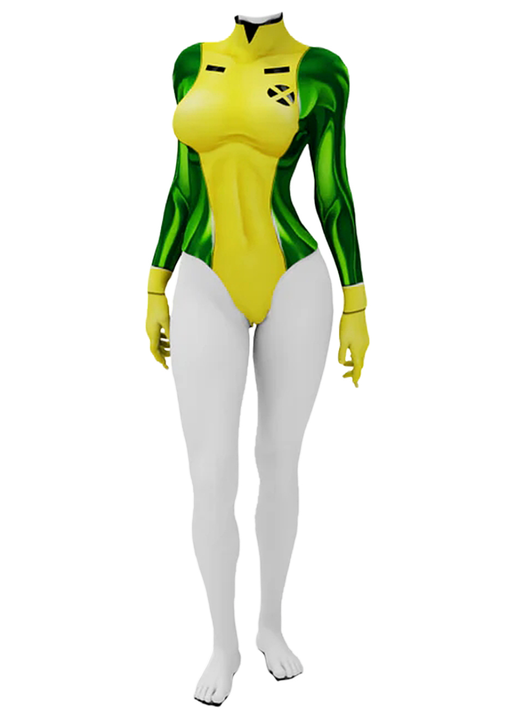 Rogue Anna Marie Raven Costume X-Men '97 Swimsuit Bodysuit Cosplay for Adult Kids