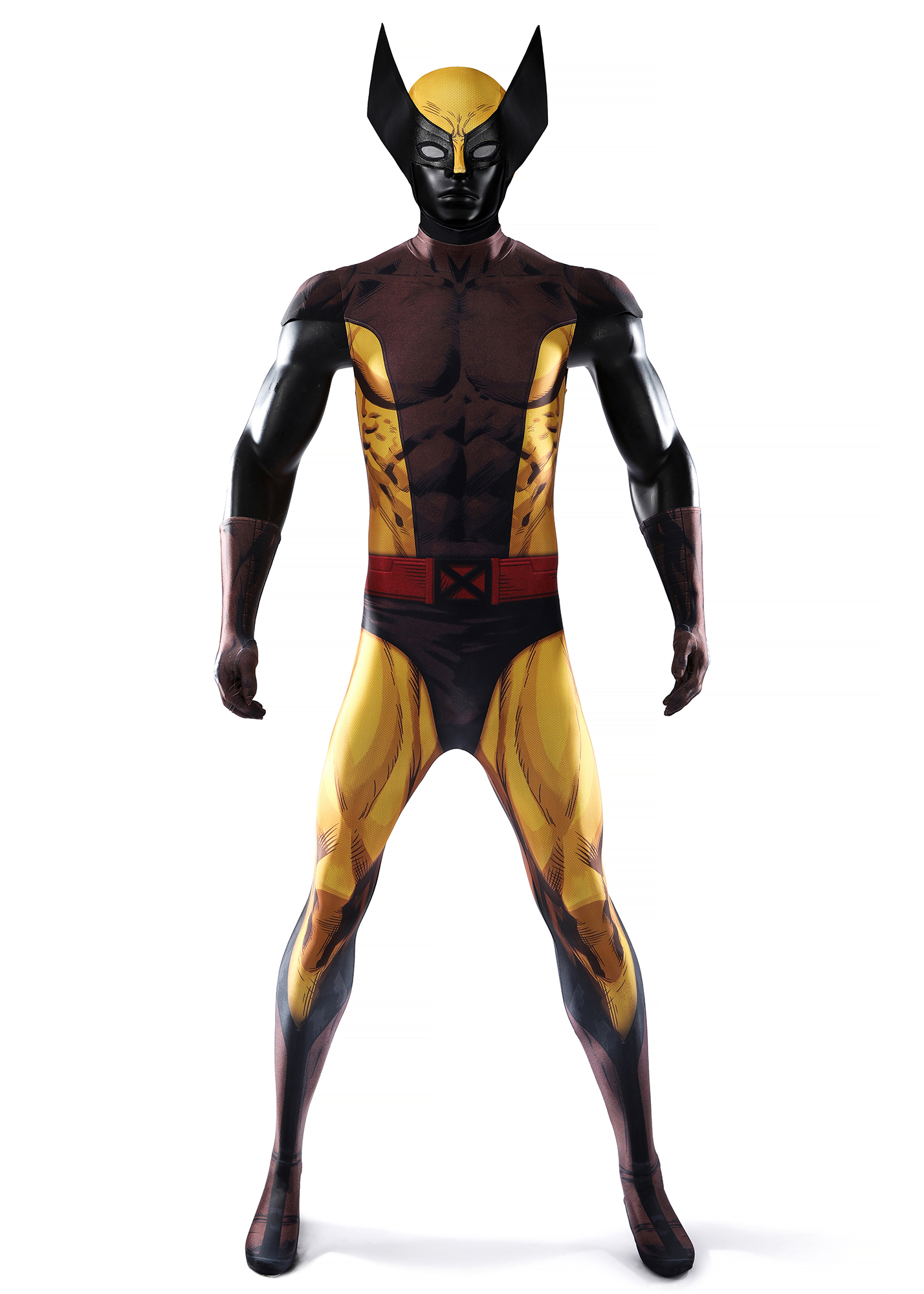Wolverine Costume X-Men Bodysuit Cosplay Brown Suit