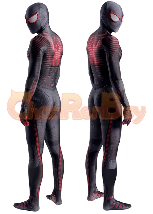 Spider- Man Costume Cosplay Miles Morales Bodysuit Ver.5 for Adult Kid