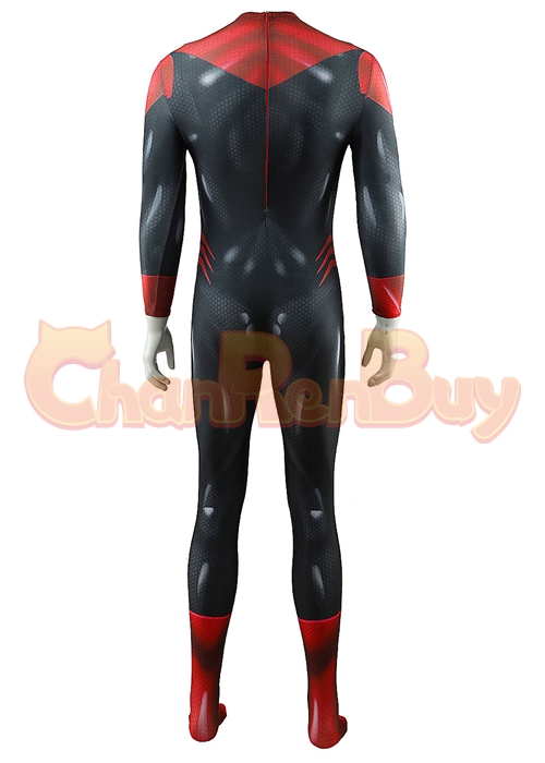 Green Lantern Red Lantern Corps Costume Cosplay Bodysuit for Adult Kid