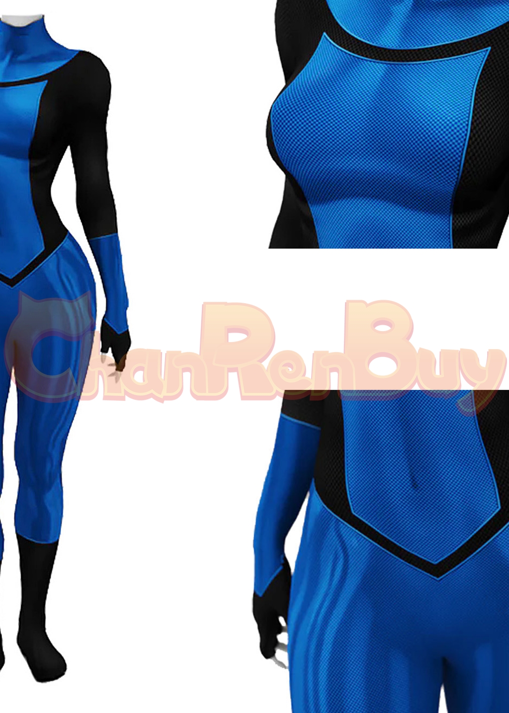 Mark Grayson Costume Invincible Bodysuit Cosplay Female Blue Ver for Adult Kids