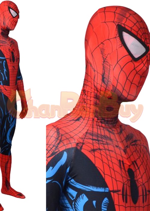 Ultimate Spider-Man Peter Parker Costume Cosplay Bodysuit Ver.4 for Adult Kid