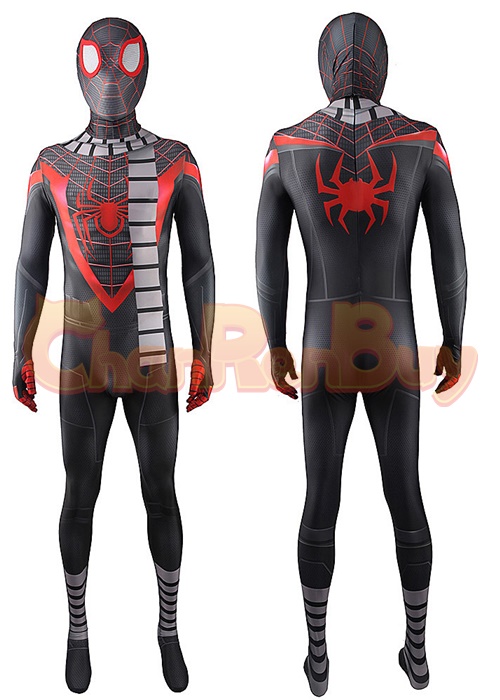 Spider-Man Costume Cosplay Miles Morales Bodysuit Ver. 5 for Adult Kid