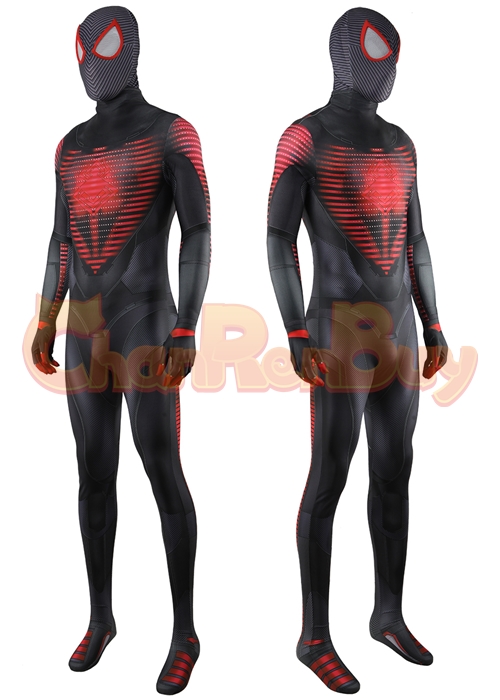 Spider-Man Miles Morales Costume Cosplay Bodysuit for Adult Kid Ver.4