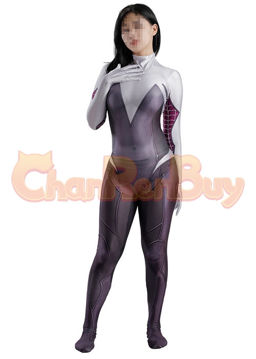 Spider-Man Trailer Costume Cosplay Gwen Stacy Bodysuit for Adult Kid