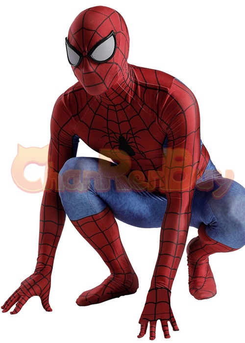 Spider-Man Costume Cosplay Peter Parker Bodysuit Ver.5 for Adult Kid