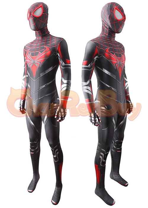 Spider-Man: Miles Morales Costume Cosplay Bodysuit Ver.5 for Adult Kid