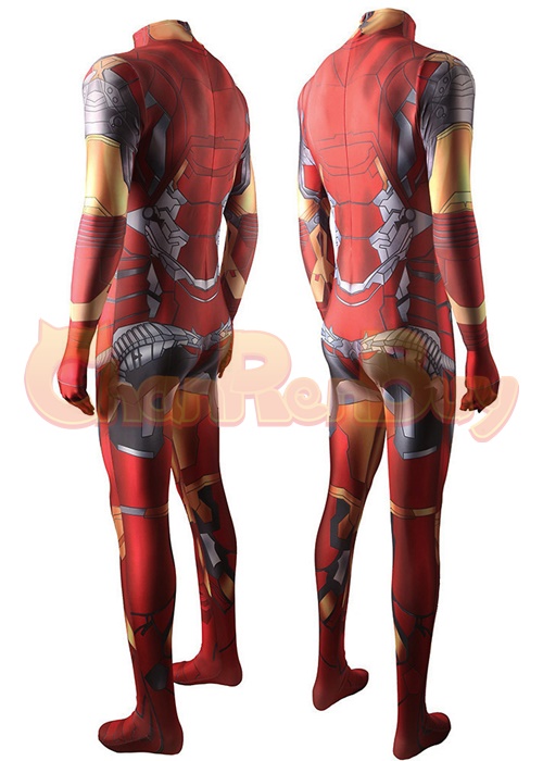 Iron Man Costume Cosplay Tony Stark Bodysuit For Adult Kid