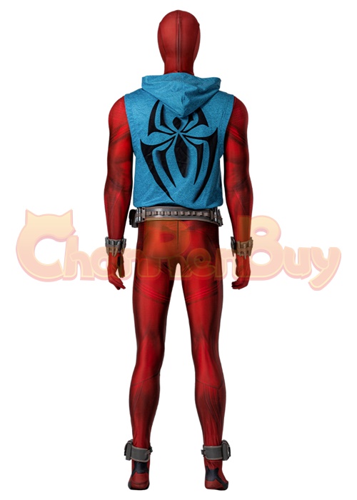 Spider-Man Across The Spider-Verse Scarlet Spider Bodysuit Costume Cosplay Suit