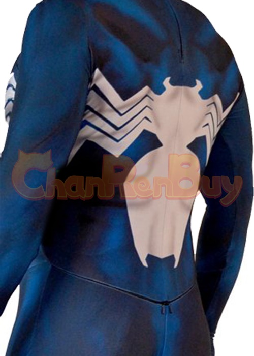 Venom Spider-Man Costume Cosplay Bodysuit Blue Ver for Adult Kid