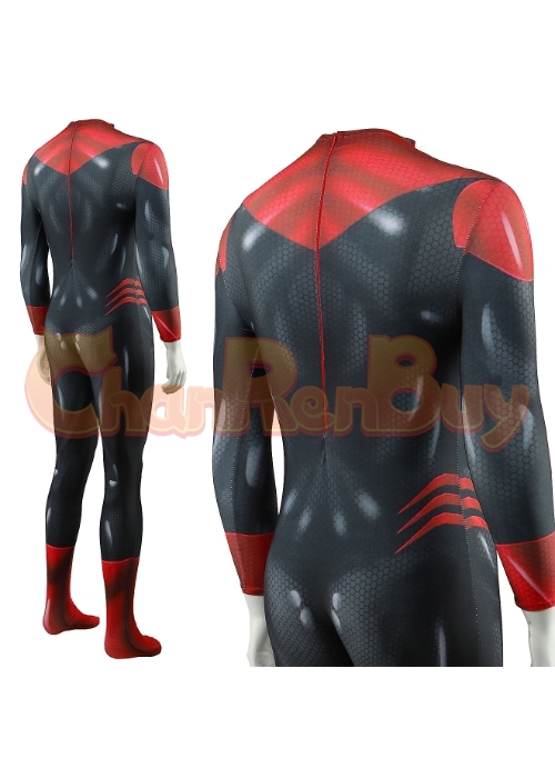 Green Lantern Red Lantern Corps Costume Cosplay Bodysuit for Adult Kid