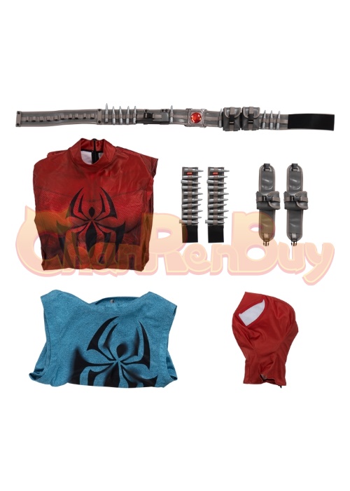 Spider-Man Across The Spider-Verse Scarlet Spider Bodysuit Costume Cosplay Suit
