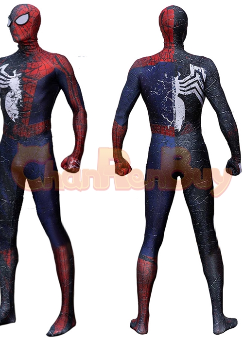 The Amazing Spider-Man 2 Costume Cosplay Venom Spider-Man Symbiot Bodysuit for Adult Kid