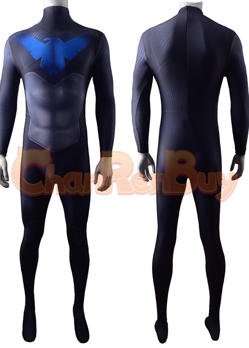 Nightwing Costume Cosplay Dick Grayson Bodysuit for Adult Kid
