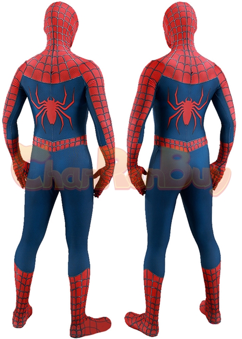 Spider Man 2 Tobey Maguire Cosplay Peter Parker Bodysuit for Adult Kid
