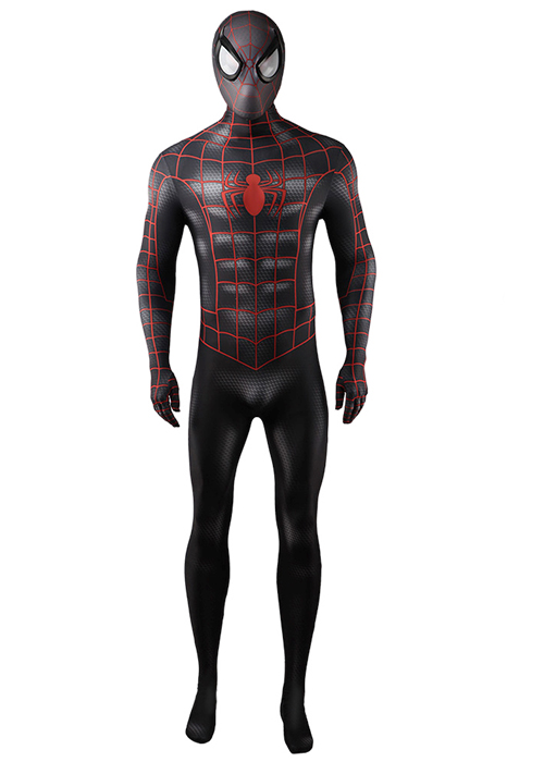 Spider-Man: Miles Morales Spider-Man Costume Cosplay Bodysuit for Adult Kid