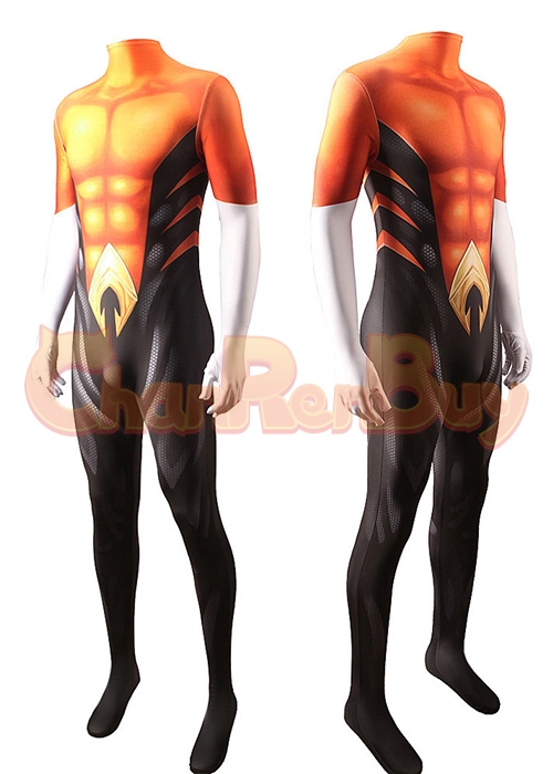 Teen Titans Costume Cosplay Aqualad Bodysuit for Adult Kid