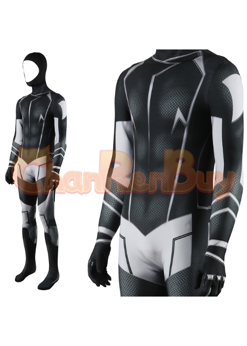 Static Shock Virgil Hawkins Costume Cosplay Bodysuit for Adult Kid