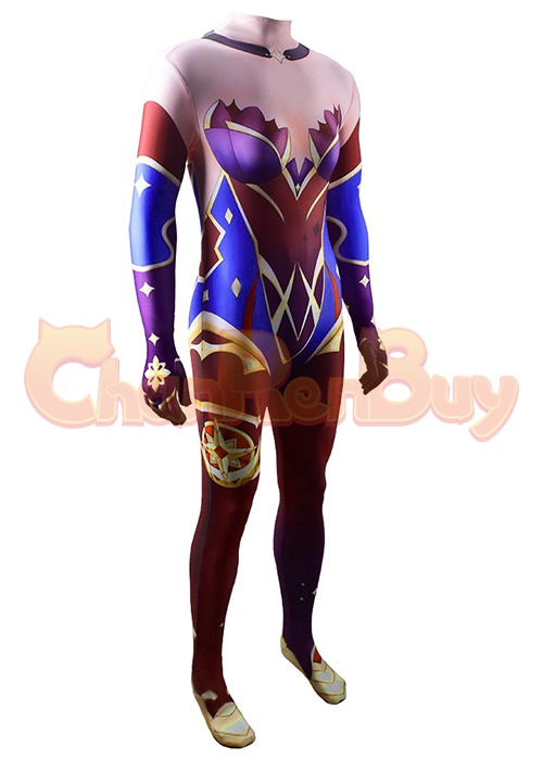 Genshin Impact Costume Cosplay Mona Bodysuit for Adult Kid
