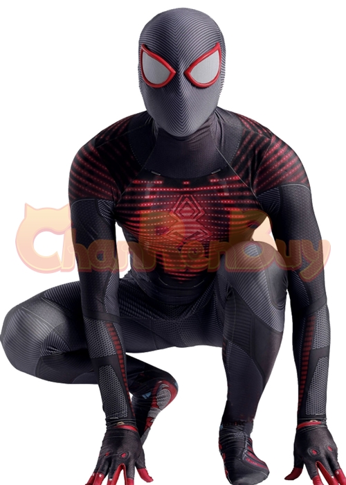 Spider- Man Costume Cosplay Miles Morales Bodysuit Ver.5 for Adult Kid
