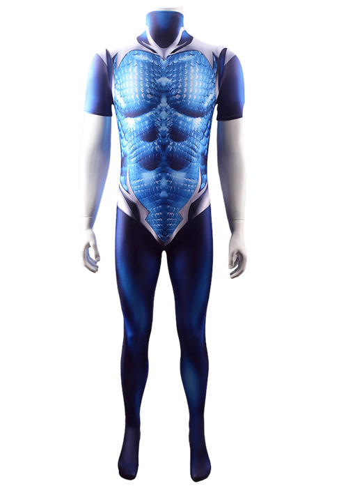 Teen Titans Costume Cosplay Aqualad Garth Bodysuit for Adult Kid