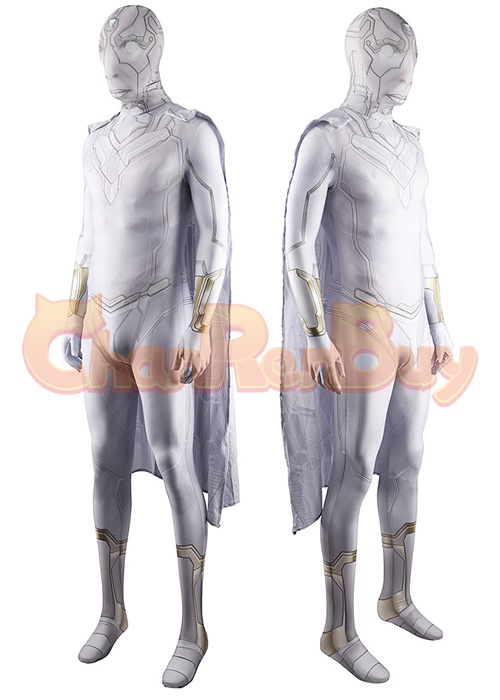 Wanda Vision Costume Cosplay The Vision Bodysuit For Adult Kid
