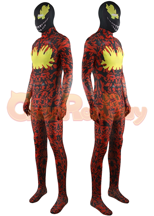 Ultimate Spider-Man Carnage Costume Cosplay Bodysuit for Adult Kid